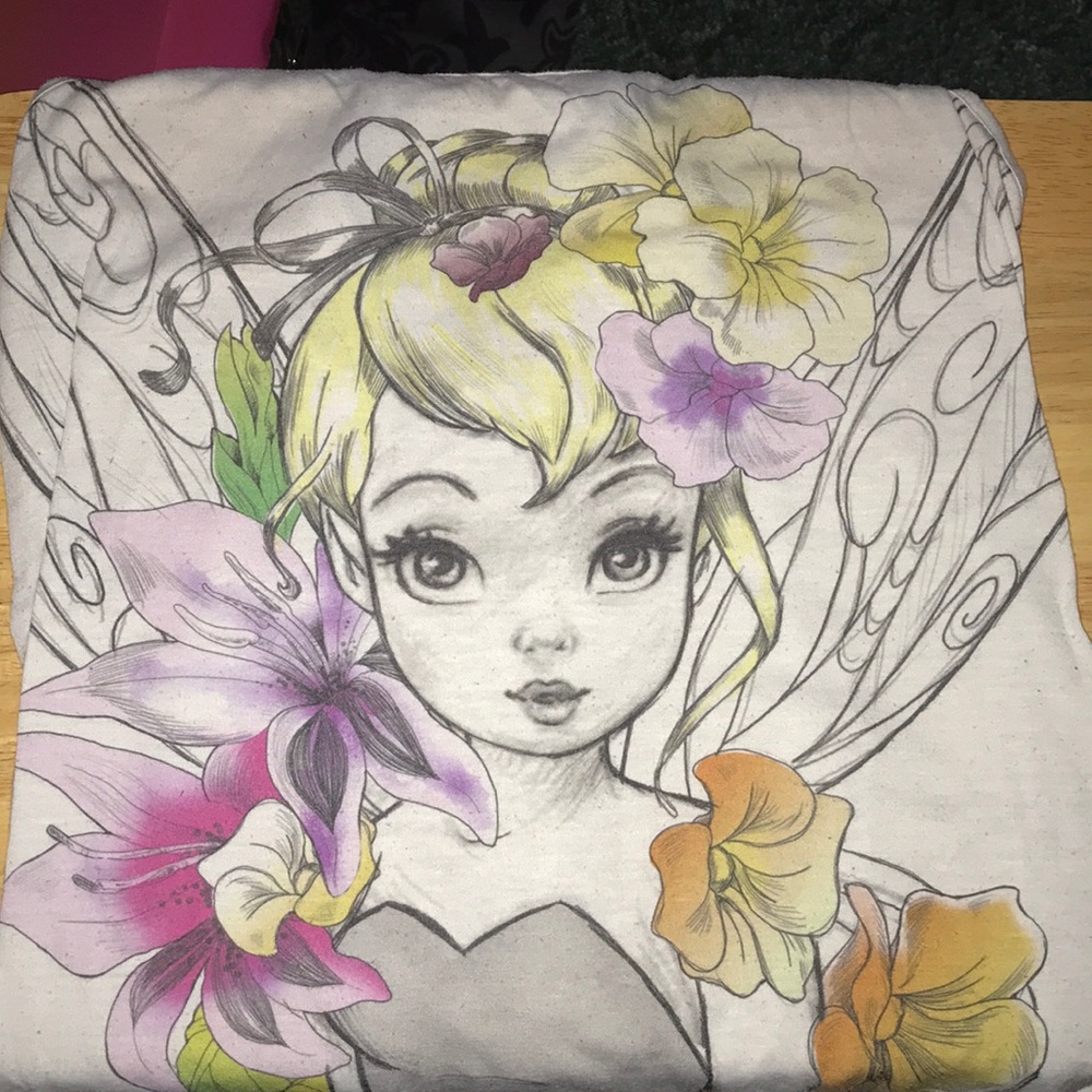 White tinker bell tank top HOT TOPIC